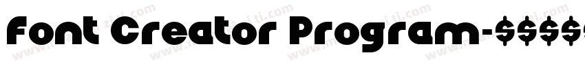 Font Creator Program字体转换